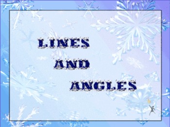 Preview of Geometry: Lines and Angles (Winter Themed)