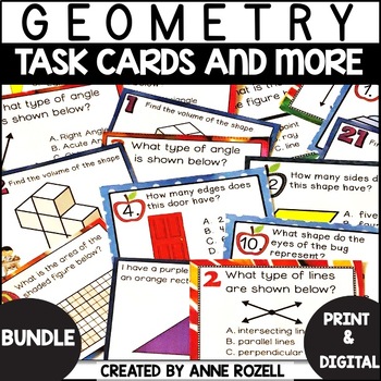 Preview of Geometry  Bundle for 3rd Grade