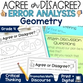 4th Grade Geometry Review Worksheets Activities Practice T