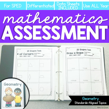 Preview of Geometry Shapes Assessment for IEP Progress Monitoring