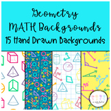 Geometry Math Backgrounds and Digital Papers for Google Sl