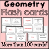 Geometry Math Flash Cards Common Core 4th Grade