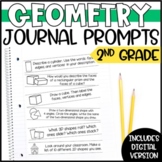 Geometry Math Journal Prompts - 2nd Grade