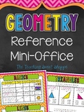 Geometry Math Mini Office for 4th Grade!