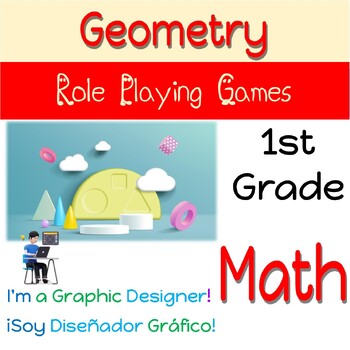 Preview of Geometry Math Project 1st Grade: I am a Graphic Designer!