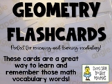 Geometry - Math Vocabulary Cards