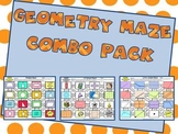 Geometry Maze Bundle: Lines, Angles, Polygons, and 3-D Shapes