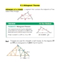 Geometry McDougal Littell Chapter 5 Lesson Notes and KEYS