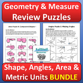 Geometry Measurement Activities Centers Fun Puzzles Worksh
