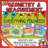 Geometry & Measurement Bundle of Math Kits Vocabulary, Gam