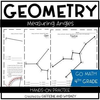 Preview of Geometry Measuring Angles Practice