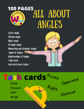 Preview of Geometry  Measuring Angles, Types of Angles relationships and  drawing of angles