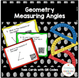 Geometry Measuring Angles Using a Protractor Task Cards w/
