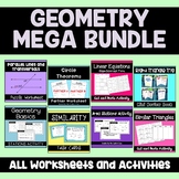 Geometry Mega Bundle: Activities and Puzzle Worksheets