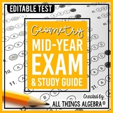 Geometry: First Semester Test (Midterm) and Study Guide