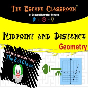 Preview of Geometry: Midpoint and Distance Escape Room | The Escape Classroom