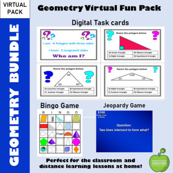 Preview of Geometry Activity Bundle:  Virtual Fun Pack