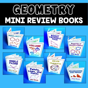 Preview of Geometry Mini Review Books - Bundle