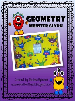 Preview of Geometry Monster Glyph: Craftivity