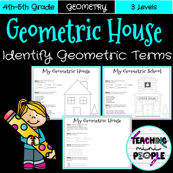 Preview of Geometric Terms - NO PREP Activity - Printable - Differentiation