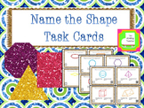 Geometry - Name the 2D and 3D Shapes Task Cards with QR Codes
