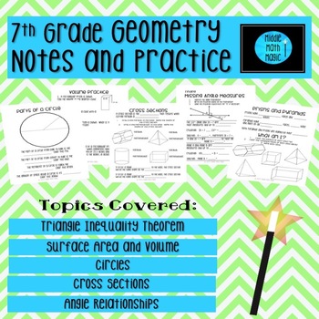 Preview of 7th Grade Geometry Notebook