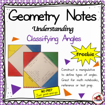 Preview of Classifying Angles Interactive Geometry Notes