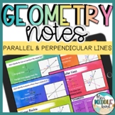 Geometry Notes Slopes of Parallel and Perpendicular Lines 