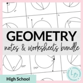 Geometry Notes & Worksheets Bundle