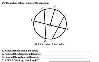 Preview of Geometry Notes and Worksheets
