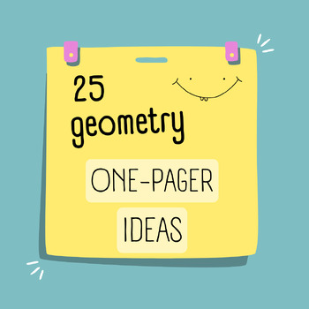 Preview of Geometry One-Pager IDEAS