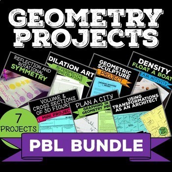 Preview of Geometry Projects Bundle with Real World PBL