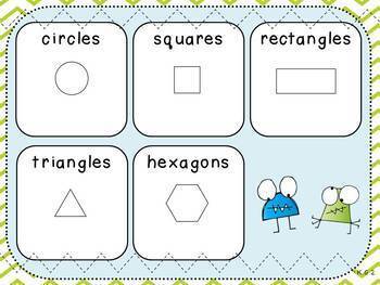 Naming Shapes-Pack 2 (Kindergarten-K.G.2) by Paw-some Resources | TpT