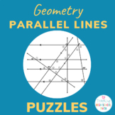 Geometry Parallel Lines Puzzle Activity Worksheet