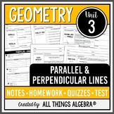 Parallel and Perpendicular Lines (Geometry - Unit 3) | All