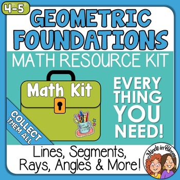 Preview of Geometry Foundations (Lines, Segments, Rays, Angles, & More!) - MATH KIT