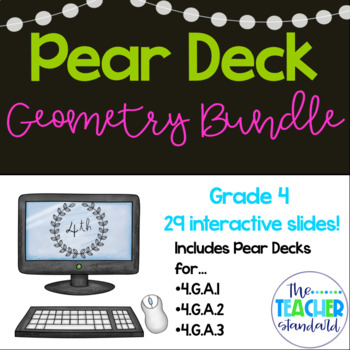 Preview of Geometry Pear Deck Bundle, Fourth Grade