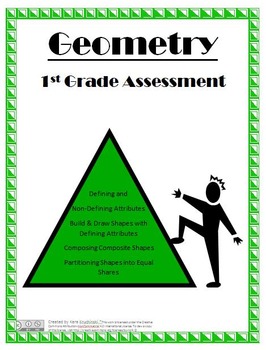 Preview of Geometry Performance Review and Assessment - 1st Grade