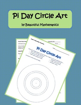 Preview of Geometry: Pi Day Circle Art