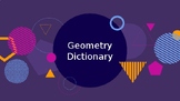 Geometry Picture Dictionary Activity