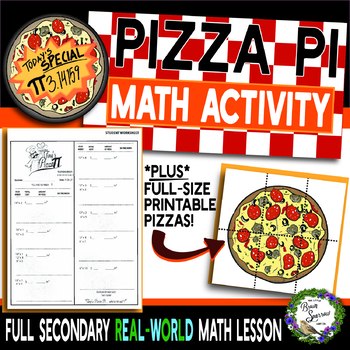 Preview of Geometry Pizza Pi Day Lesson