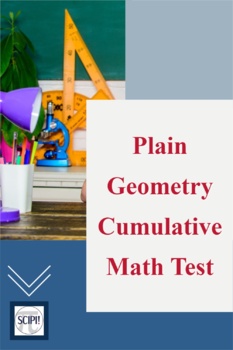 Preview of Plane Geometry: A 100 Point Cumulative Math Assessment - EDITABLE