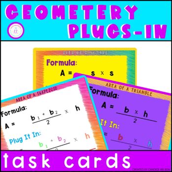 Preview of Geometry "Plug-In" Task Cards
