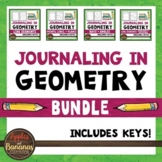 Journaling in Geometry: Points, Lines, Planes, and Angles Bundle