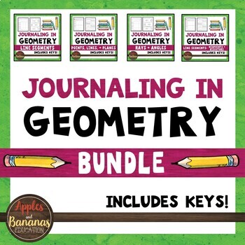 Preview of Journaling in Geometry: Points, Lines, Planes, and Angles Bundle