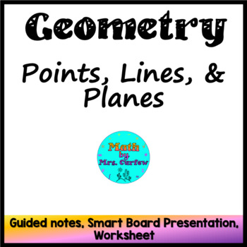 Preview of Geometry - Points, Lines and Planes