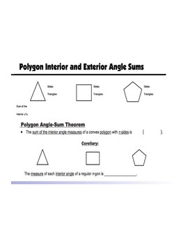 Geometry Polygons And Quadrilaterals Guided Notes And Powerpoint