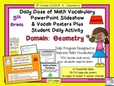 Geometry Poster Set  5th Grade Geometry Word Wall Plus Pow