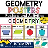 2D and 3D Shape Posters Geometry Coloring and Worksheets V