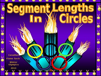 Preview of Geometry Power Point:  Segment Lengths in Circles/DISTANCE LEARNING/NO PREP